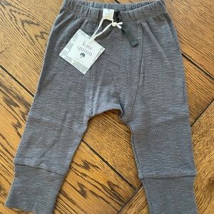 Kate Quinn NWT pointelle panda pant in dark gray - 18-24 months